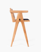 Lillian Barstool - Natural With Black Seat, 75Cm