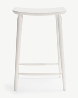 Mackenzie Bar Stool - White, 65Cm