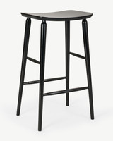 Mackenzie Bar Stool - Black, 75Cm