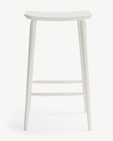 Mackenzie Bar Stool - White, 75Cm