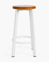 Max Outdoor Bar Stool - White, 65Cm