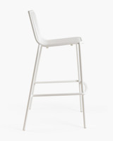 Parker Bar Stool - Matt White, 75 Cm