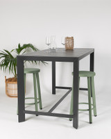 Soda Aluminium Bar Stool - Soft Green, 65Cm