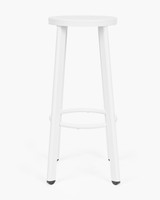 Soda Aluminium Bar Stool - White, 75Cm