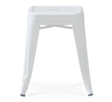 Tolix Replica Bar Stool - White, 45Cm