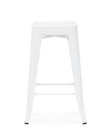 Tolix Replica Bar Stool - White, 65Cm
