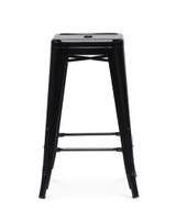 Tolix Replica Bar Stool - Black, 75Cm