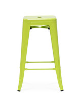 Tolix Replica Bar Stool - Green, 75Cm