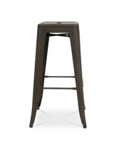 Tolix Replica Bar Stool - Matt Bronze, 75Cm