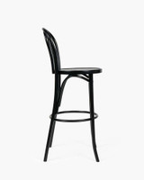 Twist Bentwood Bar Stool - Black, 75Cm