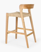 Grace Bar Stool - Natural, Natural Rope Seat, 65cm