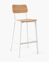 Thomas Barstool - Matt White, 75Cm