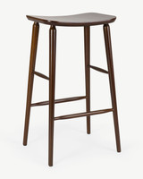 Mackenzie Bar Stool - Walnut, 75Cm