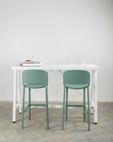 Dome 263 Bar Stool - Light Green, 76.5Cm