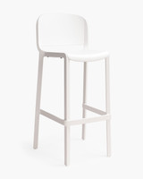 Dome 263 Bar Stool - White, 76.5Cm