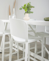Dome 262 Bar Stool - White, 66.5Cm