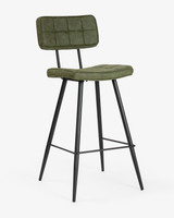 Walter Bar Stool - Forest Green, 65Cm