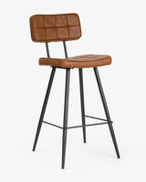 Walter Bar Stool - Chestnut, 65Cm