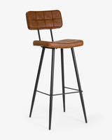 Walter Bar Stool - Chestnut, 75Cm