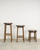 Curve Barstool - Dark Oak, Black 65cm