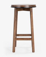 Curve Barstool - Dark Oak, Black 65cm
