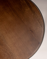 Curve Barstool - Dark Oak, Black 65cm