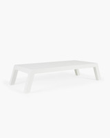 Leigh Outdoor Coffee Table, Medium  - White