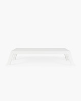 Leigh Outdoor Coffee Table, Medium  - White