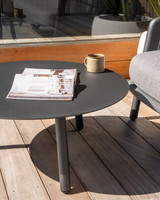 Arc Outdoor Coffee Table - 80Cm Dia, Charcoal