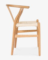 Hans Wegner Replica Wishbone Chair, Natural Oak