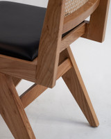 Lillian Chair - Natural, Black Seat
