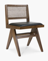 Lillian Chair - Walnut, Black Seat