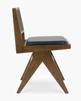 Lillian Chair - Walnut, Black Seat
