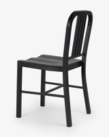 Navy Replica Steel Chair - Matt Black