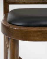 Selma Chair - Walnut, Black Seat