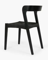 Grace Chair - Black, Black Rope Seat