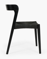 Grace Chair - Black, Black Rope Seat