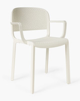 Dome 266 Armchair - White, perforated
