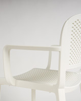 Dome 266 Armchair - White, perforated