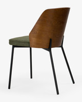 Cintesi Clive Chair - Dark Wood Back, Forest Green 