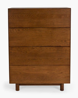 Cintesi Sawyer Four Drawer Tallboy, Dark Oak 