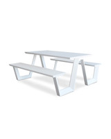 Tahoe Outdoor Picnic Table - 160X83Cm, White