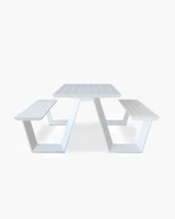 Tahoe Outdoor Picnic Table - 160X83Cm, White