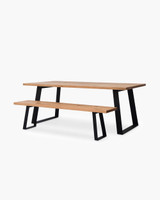 Cintesi Marko Dining Table - 200X100Cm, Black Frame 