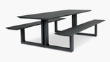 Cintesi Theodore Outdoor Picnic Table - 240X79Cm, Charcoal 