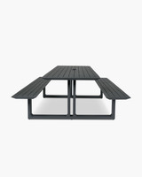 Cintesi Theodore Outdoor Picnic Table - 240X79Cm, Charcoal 