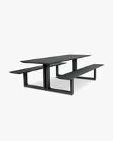 Cintesi Theodore Outdoor Picnic Table - 240X79Cm, Charcoal 