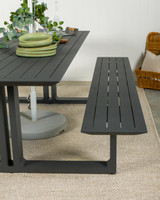 Cintesi Theodore Outdoor Picnic Table - 240X79Cm, Charcoal 