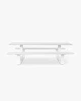 Theodore Outdoor Picnic Table - 240X79Cm, White
