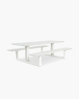 Cintesi Theodore Outdoor Picnic Table - 240X79Cm, White 
